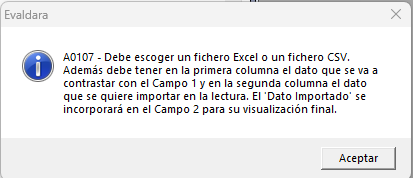 Aviso con las instrucciones de formato del fichero